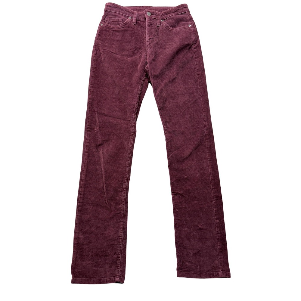 Patagonia‎ Womens 27 Red Organic Cotton Corduroy Straight Leg Chino Pants